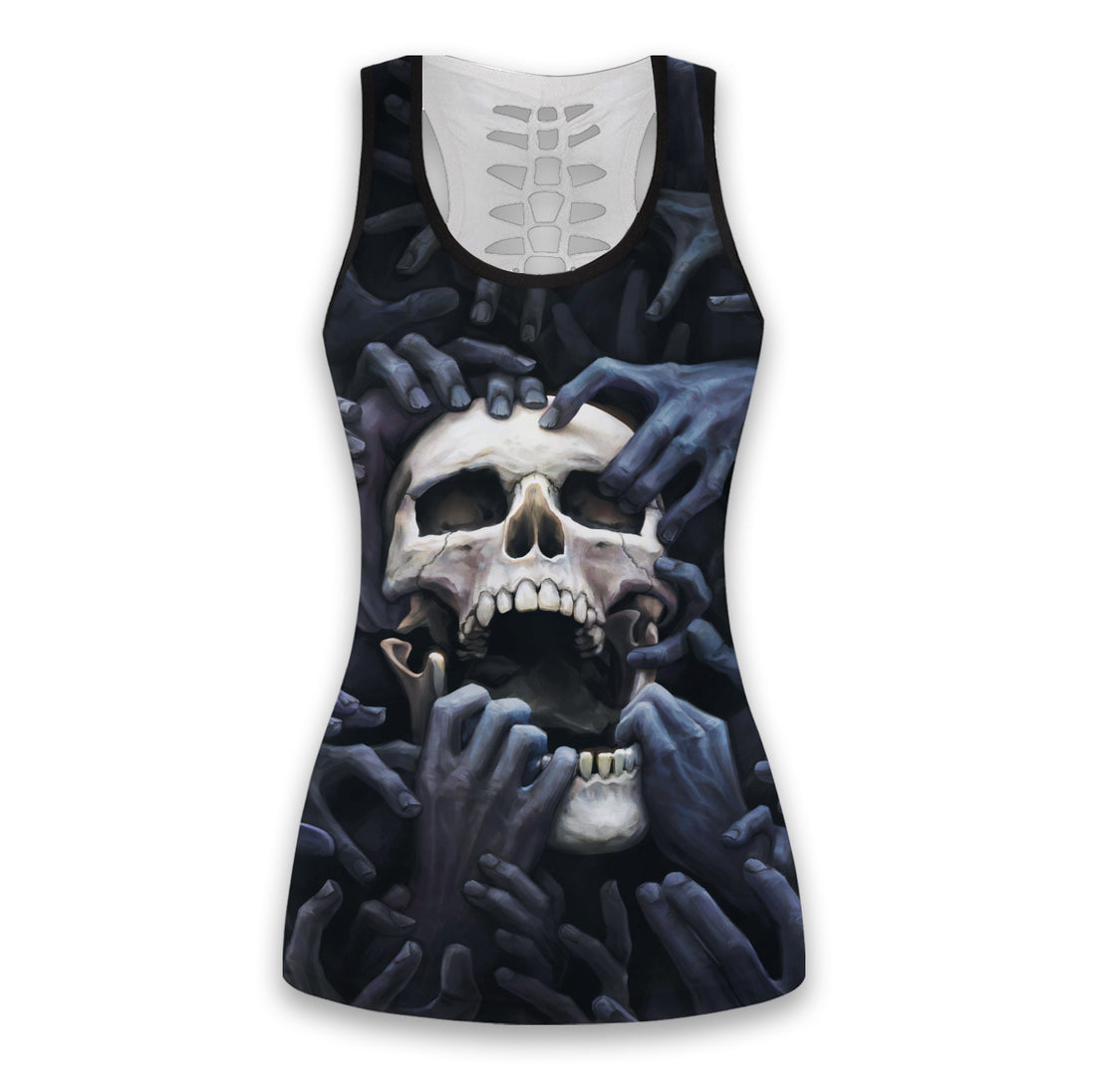Bikergod Amazing Skull Hollow Tank Top & Leggings S-4XL – Gift For Women Mom TLDH11