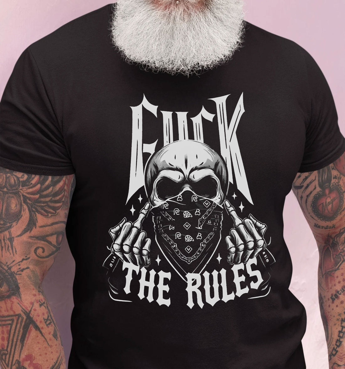 Bikergod The Rules Design 2D Printed DH042025T88