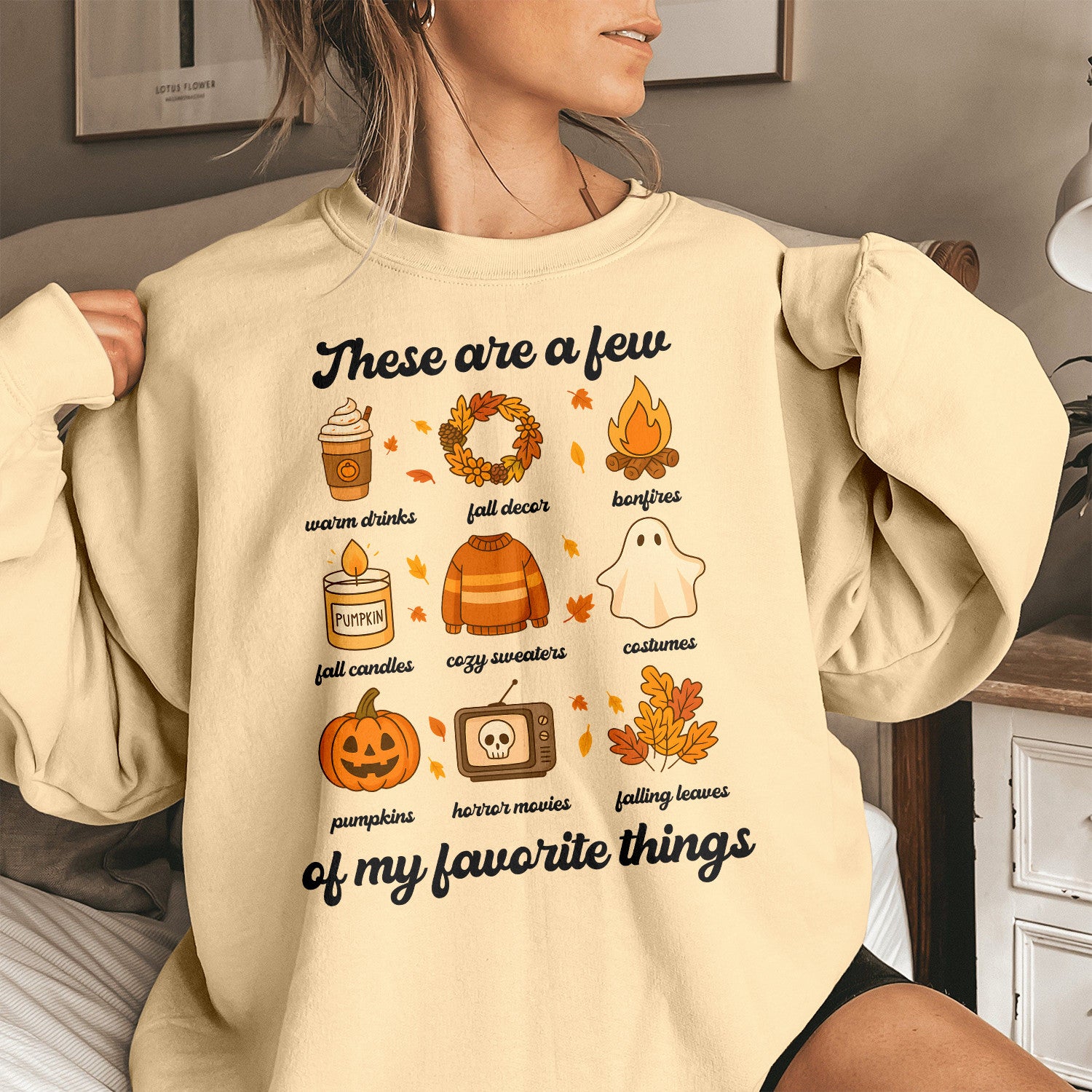 Bikergod These Are A Few Sweatshirt 2D Sizes S - 5XL - Fall Sweatshirt, Autumn Sweatshirt, Fall Leopard Sweatshirt, Fall Time Sweatshirt, Spooky Cute Sweatshirt LN040725SW15