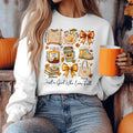 Bikergod Just A Girl Who Loves Fall Sweatshirt 2D Sizes S - 5XL - Fall Sweatshirt, Autumn Sweatshirt, Fall Leopard Sweatshirt, Fall Time Sweatshirt, Spooky Cute Sweatshirt LN040725SW16