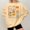 Bikergod Just A Girl Who Loves Fall Sweatshirt 2D Sizes S - 5XL - Fall Sweatshirt, Autumn Sweatshirt, Fall Leopard Sweatshirt, Fall Time Sweatshirt, Spooky Cute Sweatshirt LN040725SW16