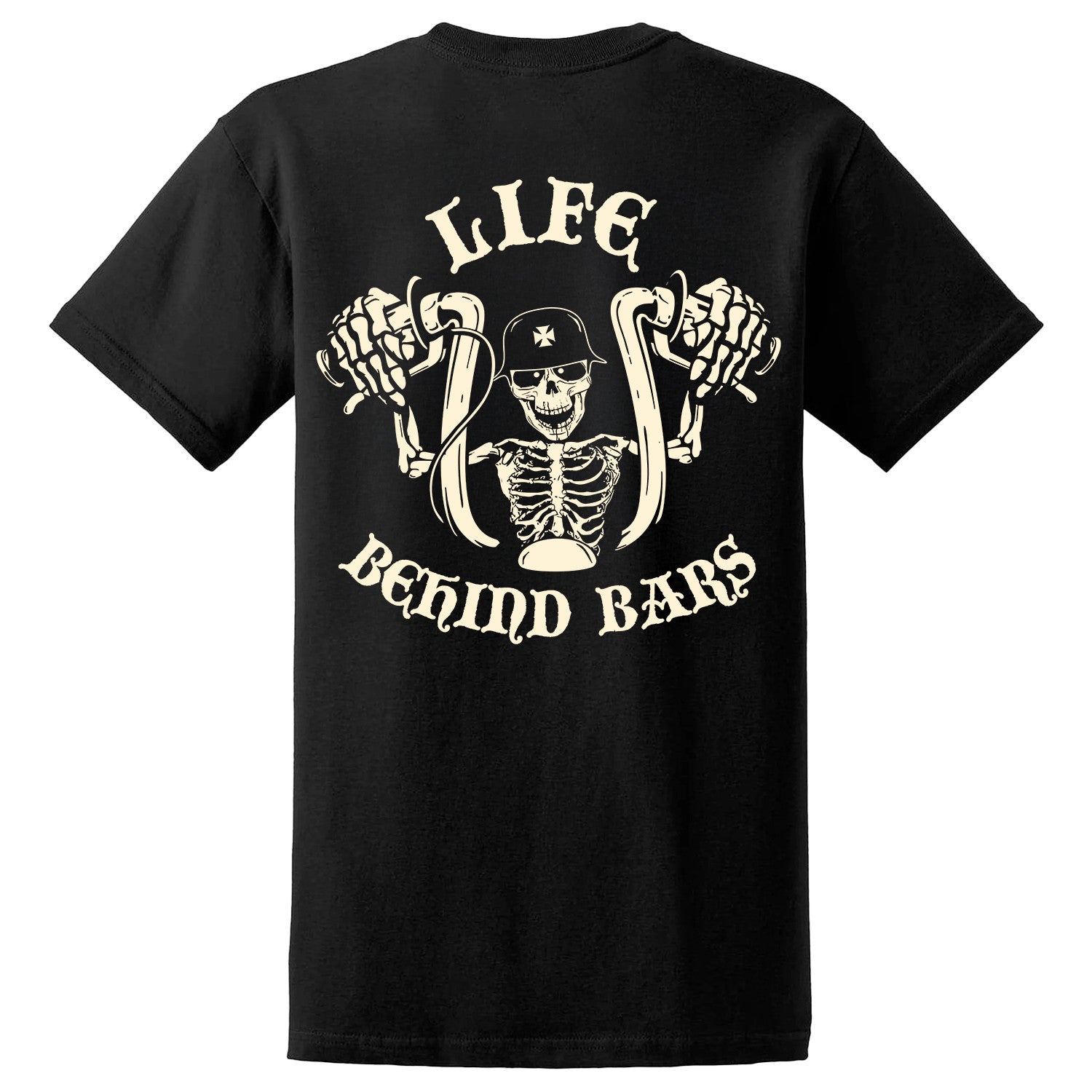 Bikergod Life Behind Bars Design 2D Printed DH042025T89