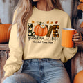 Bikergod Grandma Life Fall Custom Name Sweatshirt 2D Sizes S - 5XL Funny Autumn Sweater, Spooky Shirt, Happy Halloween Shirt, Halloween Sweatshirt Gift for Nana Mimi Gigi Pumpkin Season LN070725SW19