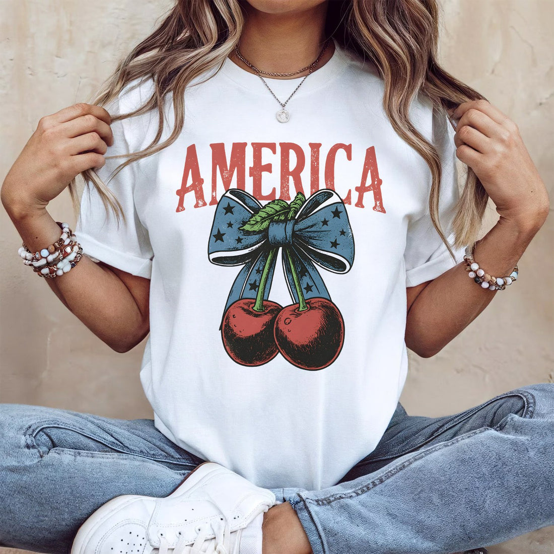 Bikergod America Cherry Bow Design 2D Printed DH042025T92