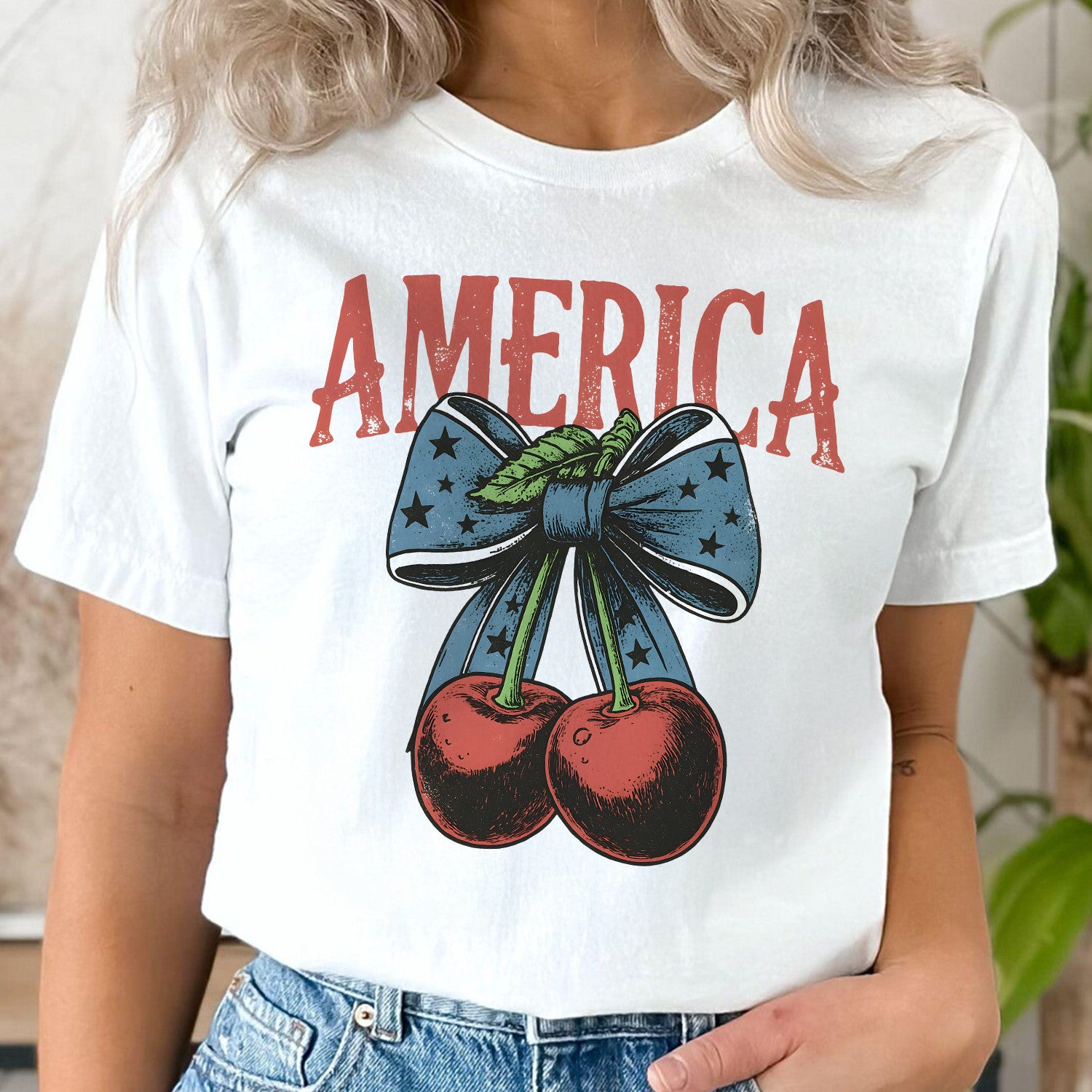 Bikergod America Cherry Bow Design 2D Printed DH042025T92