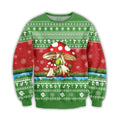 Bikergod Funny Mushroom Christmas Ugly Sweater Design 3D Full Printed Sizes S - 5XL - Funny Mushroom- Christmas Sweater 3D TLDH45