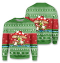Bikergod Funny Mushroom Christmas Ugly Sweater Design 3D Full Printed Sizes S - 5XL - Funny Mushroom- Christmas Sweater 3D TLDH45