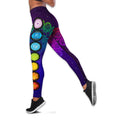 Bikergod Chakra Yoga Art Hollow Tanktop Legging Set Design 3D Full Printed TLDH15