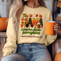 Bikergod This Mama Loves Her Pumpkin Custom Name Sweatshirt 2D Sizes S - 5XL Funny Pumpkin Girl Sweater, Spooky Shirt, Happy Halloween Shirt, Halloween Sweatshirt Gift for Nana Mimi Women Pumpkin Season LN100725SW22