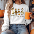 Bikergod Just A Cozy Goose Sweatshirt 2D Sizes S - 5XL Halloween Silly Goose Fall Shirt, Thanksgiving Hoodie, Fall Season Crewneck LN100725SW28