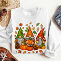 Bikergod Fall Gnome Sweatshirt 2D Sizes S - 5XL Halloween Autumn Gnome Fall Shirt, Thanksgiving Hoodie, Fall Season Crewneck LN100725SW29