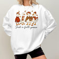 Bikergod Just A Fall Goose Sweatshirt 2D Sizes S - 5XL Halloween Goose Fall Shirt, Thanksgiving Hoodie, Funny Fall Season Crewneck LN100725SW30