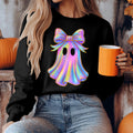 Bikergod Cute Ghost Sweatshirt 2D Sizes S - 5XL Halloween Ghost Fall Shirt, Thanksgiving Hoodie, Funny Fall Season Crewneck TLDH73