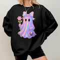 Bikergod Cute Ghost Spooky Season Sweatshirt 2D Sizes S - 5XL Halloween Ghost Fall Shirt, Gift For Women Men, Fall Season Crewneck TLDH75