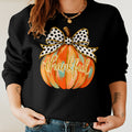 Bikergod Thankful Pumpkin Sweatshirt 2D Sizes S - 5XL Halloween Pumpkin Fall Shirt, Gift For Women Men, Fall Season Crewneck TLDH76
