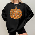 Bikergod Flower Pumpkin Sweatshirt 2D Sizes S - 5XL Halloween Autumn Fall Shirt, Gift For Women Men, Funny Thanksgiving Crewneck TLDH80