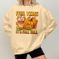 Bikergod Fall Vibes Social Club Sweatshirt 2D Sizes S - 5XL Fall Vibes Crewneck, Bow Pumpkin Shirt, Autumn Season Sweatshirt, Thanksgiving Gift, Seasonal Sweatshirt TLDH90