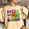 Bikergod Funny Halloween Teeth Sweatshirt 2D Sizes S - 5XL Spooky Halloween Dentist Sweatshirt, Dental Squad Sweatshirt, Trick or Teeth Hoodie, Pumpkin Dentist Hoody TLDH91