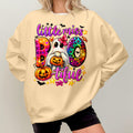 Bikergod Little Miss Boo Sweatshirt 2D Sizes S - 5XL Spooky Halloween Ghost Sweatshirt, Boo Sweatshirt, Trick or Teeth Hoodie, Pumpkin Hoody TLDH92