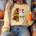Bikergod Sorta Sweet Sorta Spooky Sweatshirt 2D Sizes S - 5XL Fall Halloween Ghost Sweatshirt, Boo Sweatshirt, Trick or Teeth Hoodie, Pumpkin Hoody TLDH106