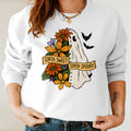 Bikergod Sorta Sweet Sorta Spooky Sweatshirt 2D Sizes S - 5XL Fall Halloween Ghost Sweatshirt, Boo Sweatshirt, Trick or Teeth Hoodie, Pumpkin Hoody TLDH106
