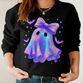 Bikergod Funny Ghost Sweatshirt 2D Sizes S - 5XL Halloween Autumn Fall Shirt, Gift For Women Men, Funny Halloween Crewneck TLDH116