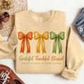 Bikergod Grateful Thankful Blessed Sweatshirt 2D Sizes S - 5XL Halloween Autumn Fall Shirt, Gift For Women Men, Funny Thanksgiving Crewneck TLDH117