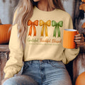 Bikergod Grateful Thankful Blessed Sweatshirt 2D Sizes S - 5XL Halloween Autumn Fall Shirt, Gift For Women Men, Funny Thanksgiving Crewneck TLDH117