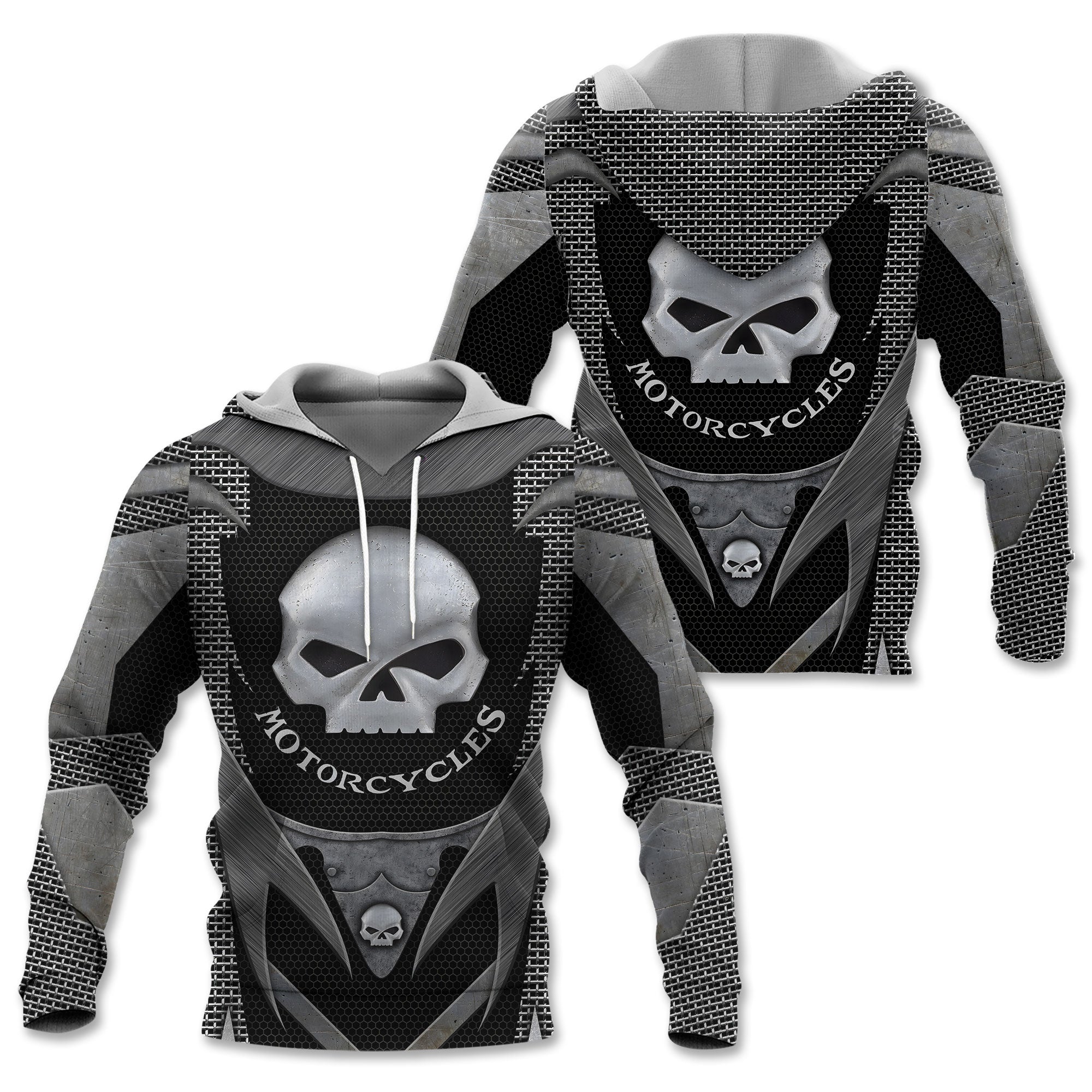Bikerbold Motorcycle Skull Biker Hoodie Design 3D Full Printed Sizes S - 5XL - NALA350G