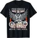 Bikergod Motorcycle Two Wheels Move The Soul T-shirt, Crew-neck Sweatshirt, Hoodie, Tank Top, V-neck T-shirt Design 2D Full Printed Sizes S - 5XL - NABI330