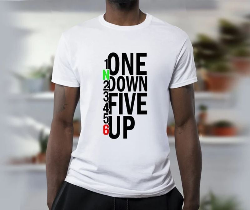 Bikergod Motorcycle One Down Five Up T-shirt, Crew-neck Sweatshirt, Hoodie, Tank Top, V-neck T-shirt Design 2D Full Printed Sizes S - 5XL - NABI306