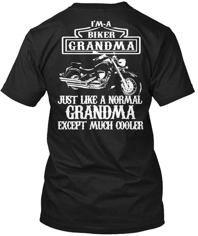 Bikergod Motorcycle I'm A Biker Grandma Crew-neck Sweatshirt, Hoodie, Tank Top, V-neck T-shirt Design 2D Full Printed Sizes S - 5XL - NMAO162