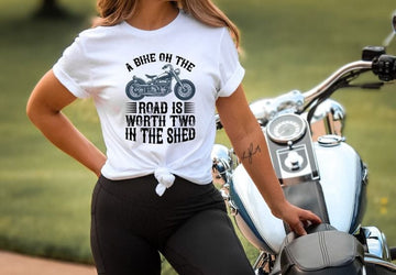 Bikergod Motorcycle A Bike On The Road T-shirt, Crew-neck Sweatshirt, Hoodie, Tank Top, V-neck T-shirt Design 2D Full Printed Sizes S - 5XL - NABI324