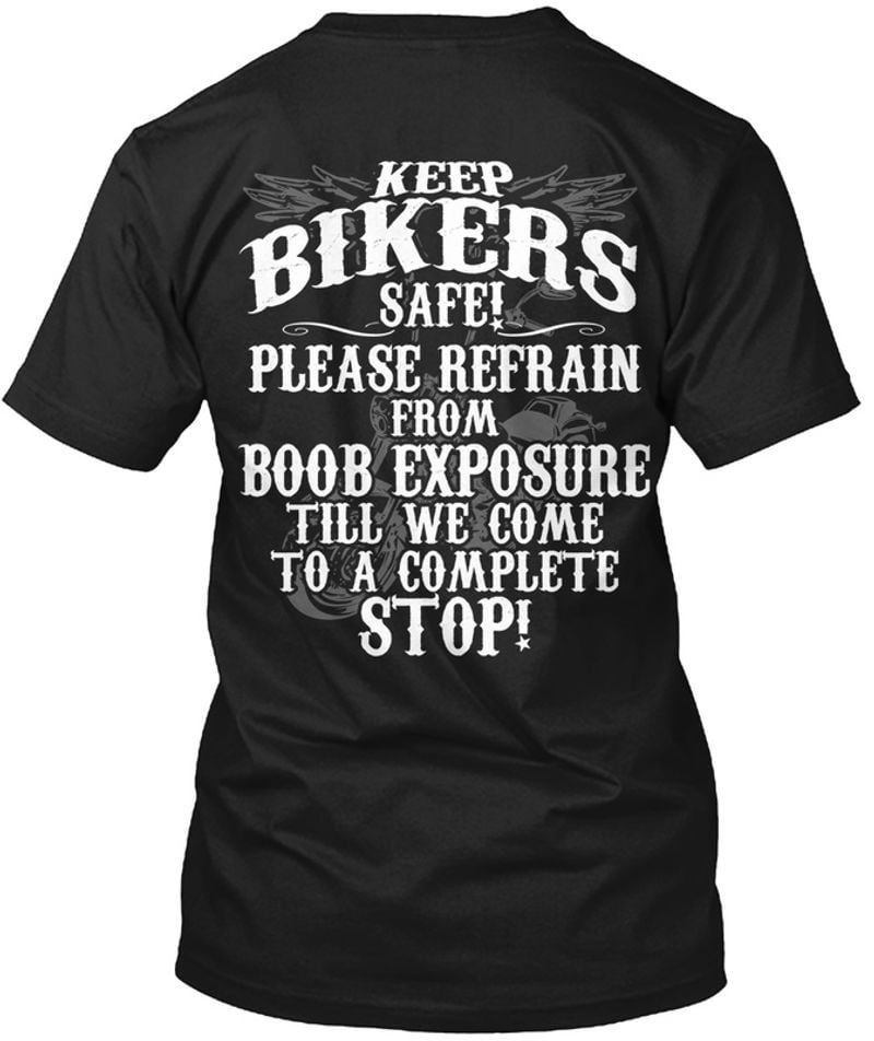 Bikergod Motorcycle Keep Bikers Safe T-shirt, Crew-neck Sweatshirt, Hoodie, Tank Top, V-neck T-shirt Design 2D Full Printed Sizes S - 5XL - NMAO156