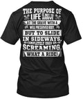 Bikergod Motorcycle WHAT A RIDE! T-shirt, Crew-neck Sweatshirt, Hoodie, Tank Top, V-neck T-shirt Design 2D Full Printed Sizes S - 5XL - NMAO161