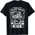 Bikergod Motorcycle Behind Every Crazy Biker T-shirt, Crew-neck Sweatshirt, Hoodie, Tank Top, V-neck T-shirt Design 2D Full Printed Sizes S - 5XL - NABI357