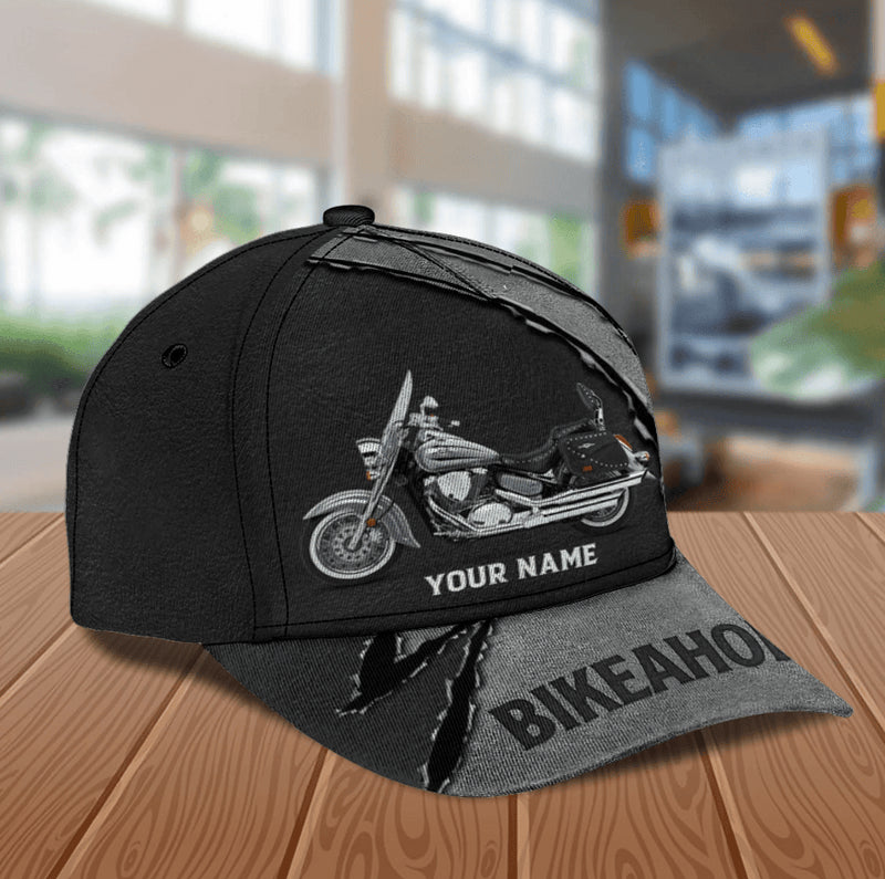 Bikergod Motorcycle Bikeaholic Custom Name Classic Cap NABJ171