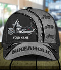 Bikergod Motorcycle Bikeaholic Custom Name Classic Cap NABJ171