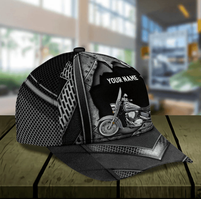Bikergod Motorcycle Custom Name Classic Cap NABJ181