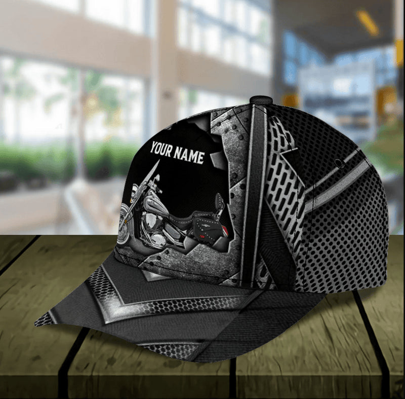 Bikergod Motorcycle Custom Name Classic Cap NABJ181