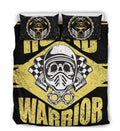 Bikergod Motorcycle ROAD WARRIOR Bedding Set Cover Design 3D - NABE215