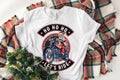 Bikergod Motorcycle Christmas Santa Claus Biker Ho Ho Ho Let's Ride T-shirt, Crew-neck Sweatshirt, Hoodie, Tank Top, V-neck T-shirt Design 2D Full Printed Sizes S - 5XL - NABQ307