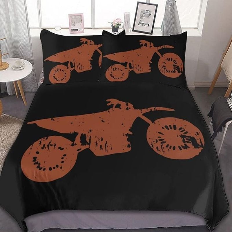 Bikergod Motorcycle Motocross Dirt Bike Bedding Set Cover Design 3D - NABY246