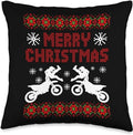 Bikergod Motorcycles Xmas Biker Motocross Merry Christmas Pillow Case Design 3D Full Printed NABE272