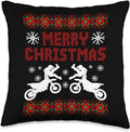 Bikergod Motorcycles Xmas Biker Motocross Merry Christmas Pillow Case Design 3D Full Printed NABE272