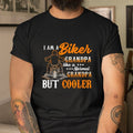 Bikergod Motorcycle I Am Biker Grandpa Like A Normal Grandpa But Cooler T-shirt, Crew-neck Sweatshirt, Hoodie, Tank Top, V-neck T-shirt Design 2D Full Printed Sizes S - 5XL - NABY234