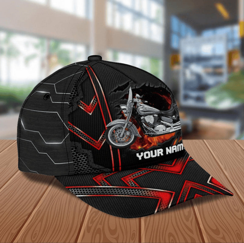 Bikergod Motorcycle Custom Name Classic Cap NABJ174