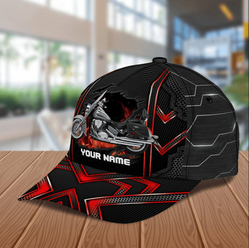 Bikergod Motorcycle Custom Name Classic Cap NABJ174
