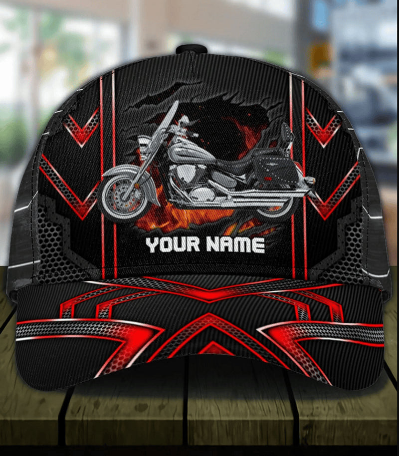 Bikergod Motorcycle Custom Name Classic Cap NABJ174