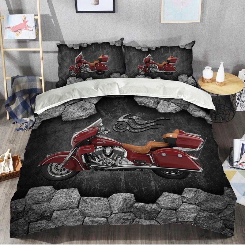 Bikergod Motorcycle Bedding Set Cover Design 3D - NABJ152